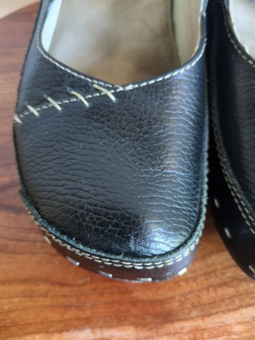 Wolky Mary Jane Strap Black Leather Cloggy Clogs Women’s EU 36 US 5.5-6 - Picture 5 of 11